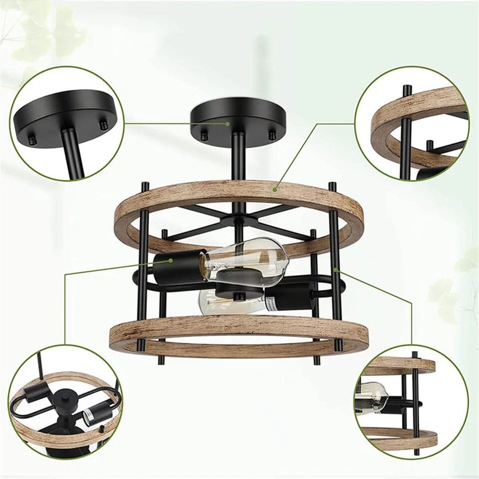 Retro industrielle Windlampe