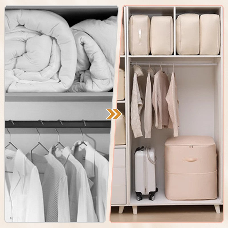 Organizer z nylonowej tkaniny — uchwyty, 20.5×16.5 cala, szary/beżowy/różowy