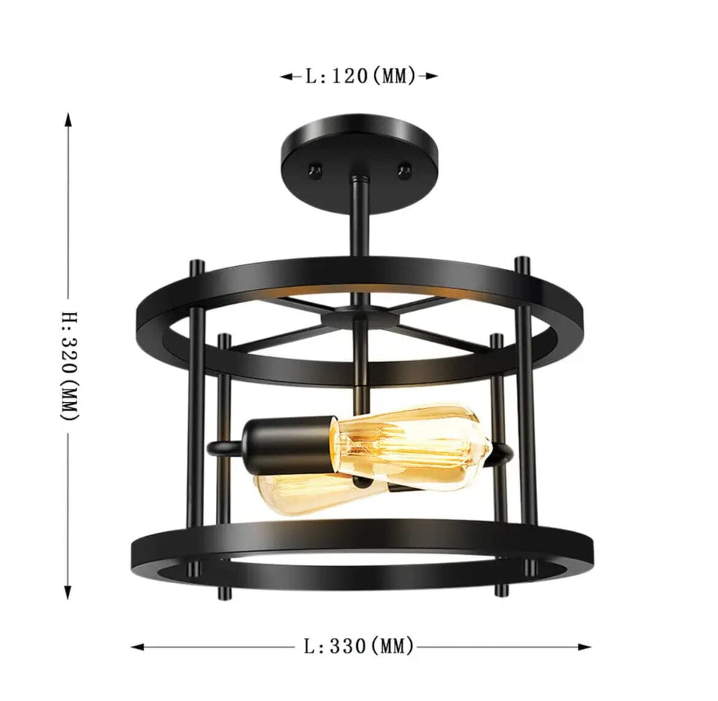 Retro industrielle Windlampe