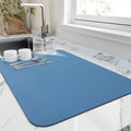 Tapete escorredor de loiça de diatomite cinzento — Superabsorvente, 16x12-Inch
