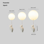 Lunora Bear and Balloon Ceiling Pendant Light for Kids