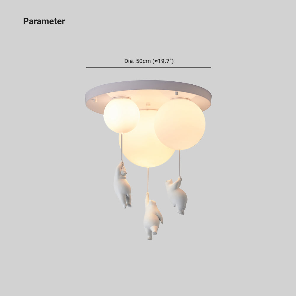 Lunora Bear and Balloon Ceiling Pendant Light for Kids