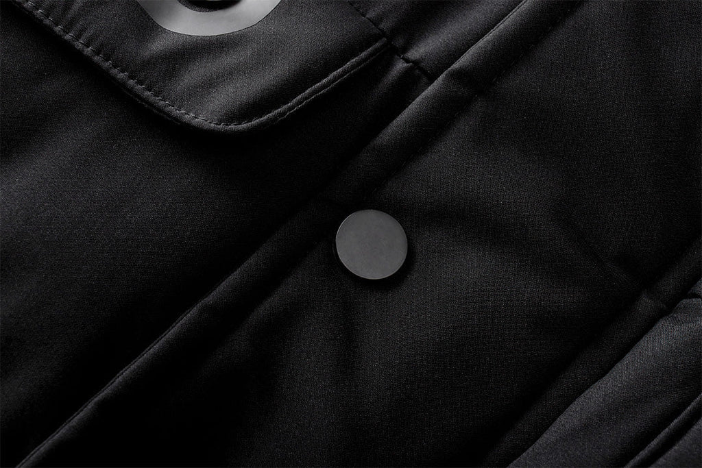 Parka impermeable acolchada para hombre - forro acolchado, capucha desmontable
