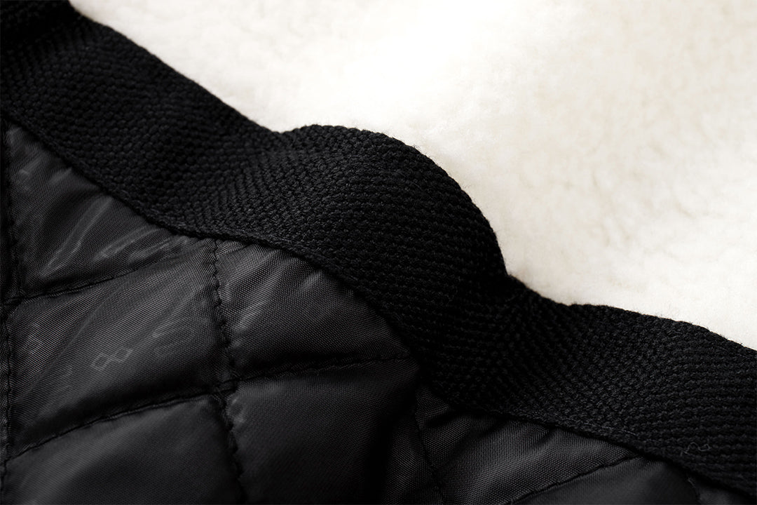 Parka impermeable acolchada para hombre - forro acolchado, capucha desmontable