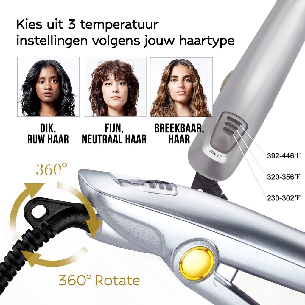 InStyler Max Prime 2-i-1 Hårstyler – Alsidig Krøllejern og Glattejern | Euroselle