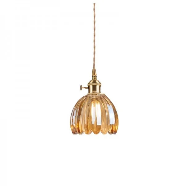 Sakura Retro Glass Flower Pendant Light