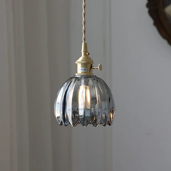 Sakura Retro Glass Flower Pendant Light