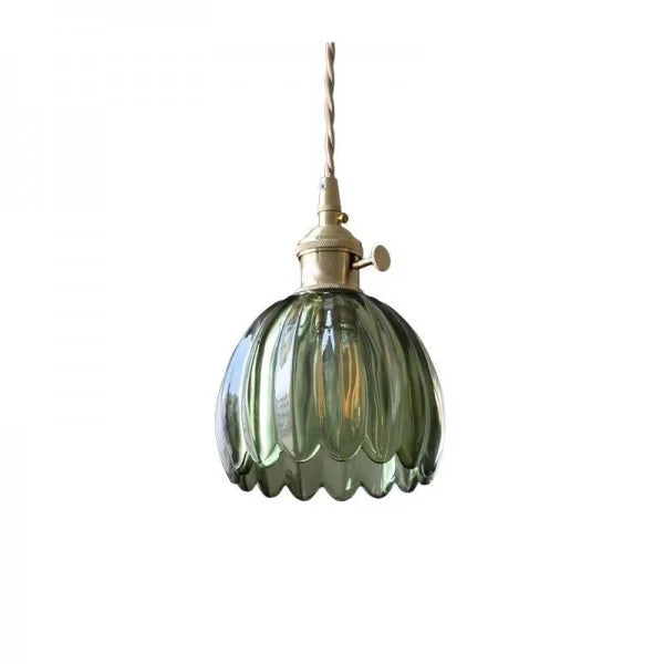Sakura Retro Glass Flower Pendant Light
