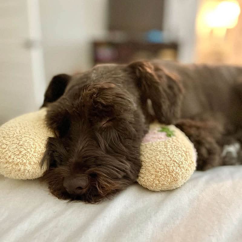 Almofada ortopédica de luxo para cães CalmNest — design de suporte contornado