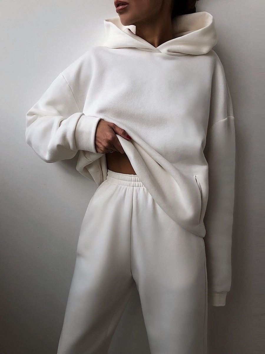 Conjunto de chaqueta con cremallera y pantalones jogger para mujer Euroselle para ropa de ocio
