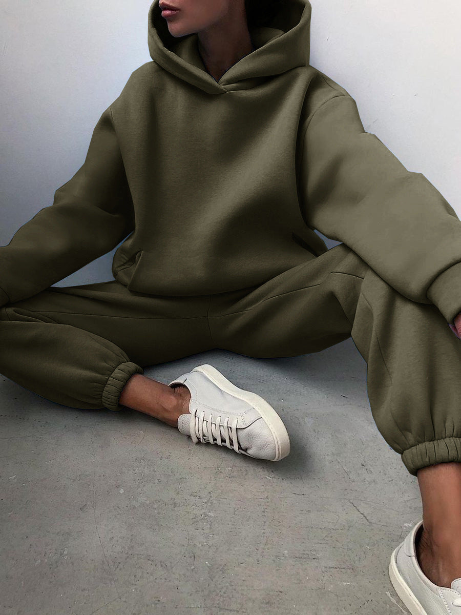 Conjunto de chaqueta con cremallera y pantalones jogger para mujer Euroselle para ropa de ocio