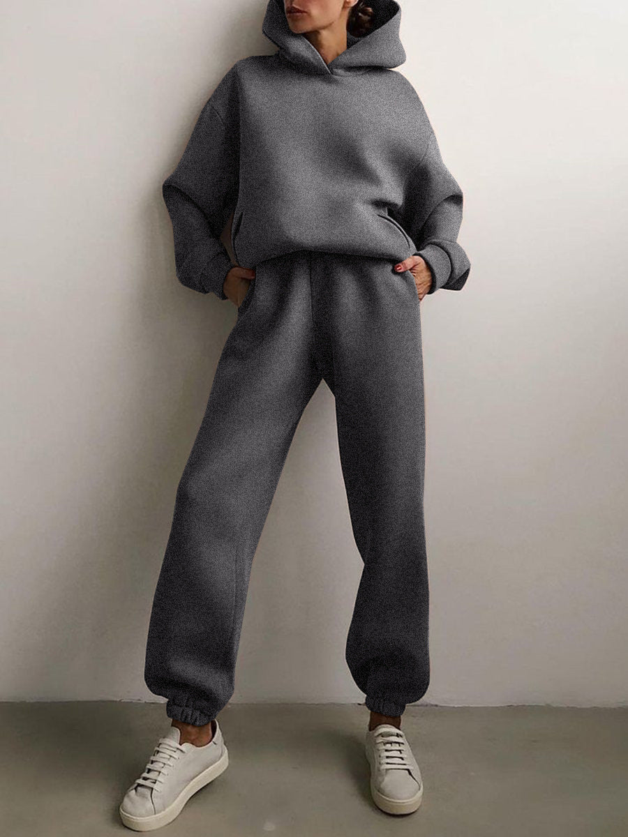 Conjunto de chaqueta con cremallera y pantalones jogger para mujer Euroselle para ropa de ocio