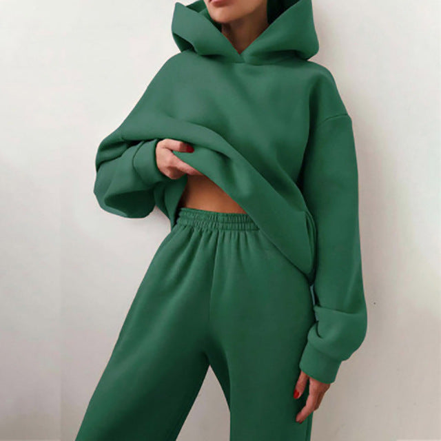 Conjunto de chaqueta con cremallera y pantalones jogger para mujer Euroselle para ropa de ocio