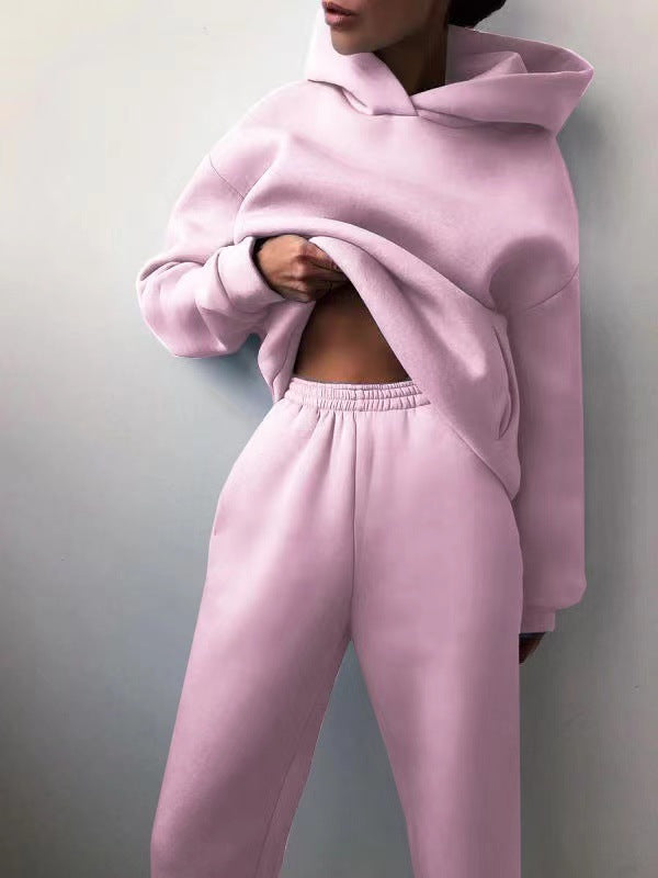 Conjunto de chaqueta con cremallera y pantalones jogger para mujer Euroselle para ropa de ocio