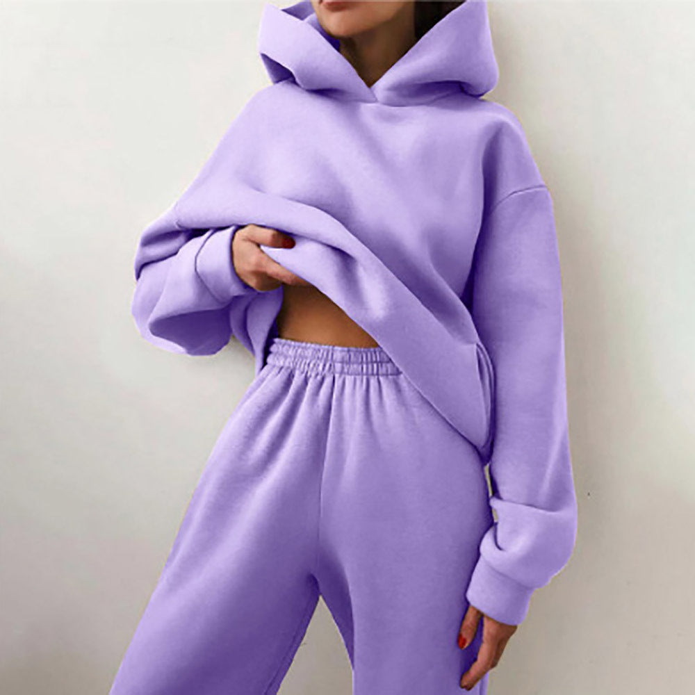 Conjunto de chaqueta con cremallera y pantalones jogger para mujer Euroselle para ropa de ocio