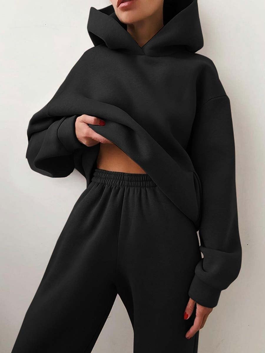 Conjunto de chaqueta con cremallera y pantalones jogger para mujer Euroselle para ropa de ocio