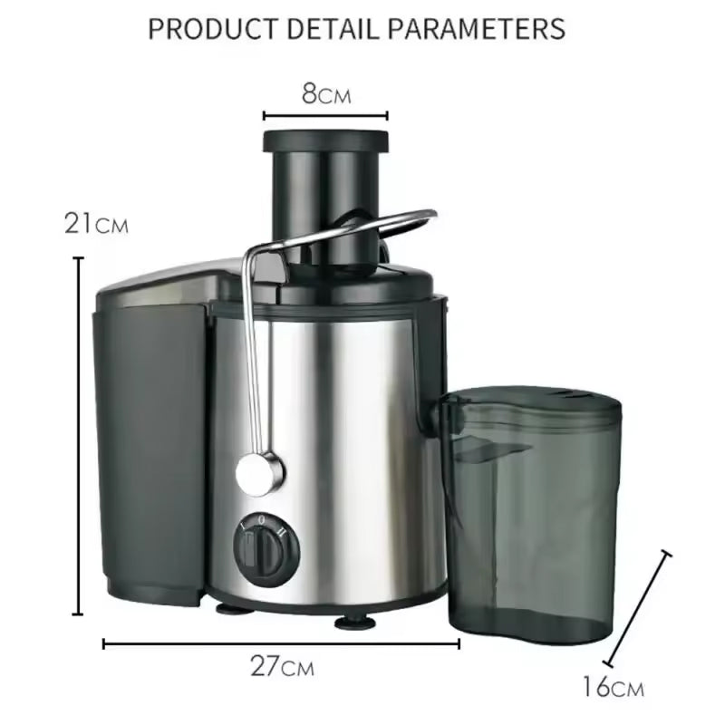 Estrattore centrifugo di succo da 800W — imboccatura larga, 2 velocità