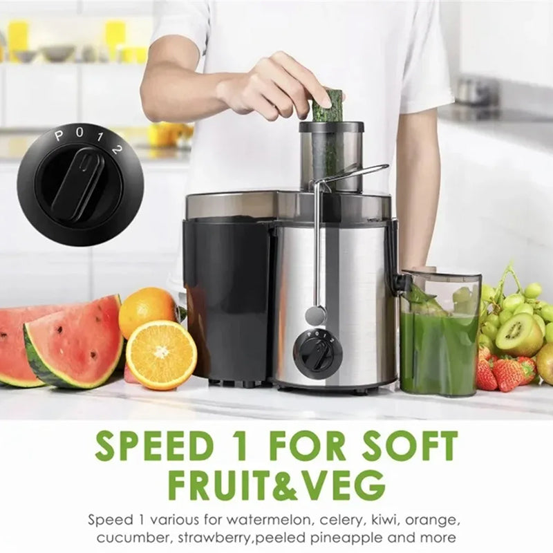 Estrattore centrifugo di succo da 800W — imboccatura larga, 2 velocità