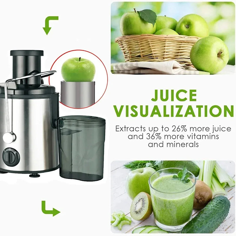 Estrattore centrifugo di succo da 800W — imboccatura larga, 2 velocità