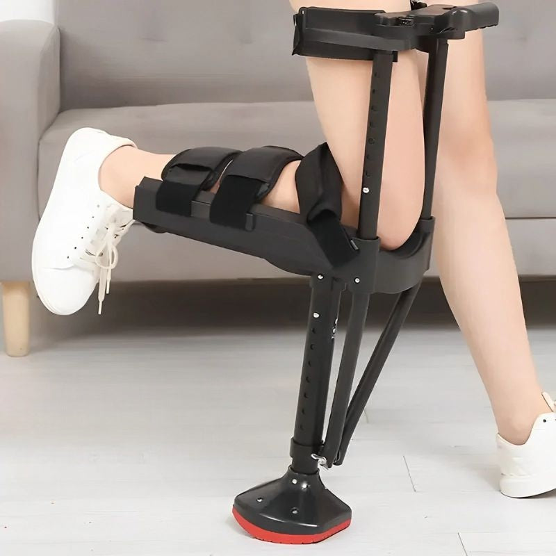 Hands-Free Knee Crutch Support with Padded Recovery Platform