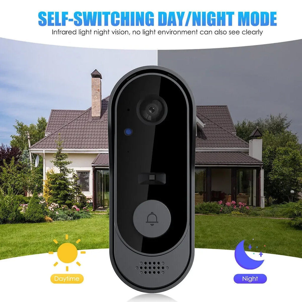 Wireless Video Doorbell — Two-Way Talk, HD Video & Night Vision