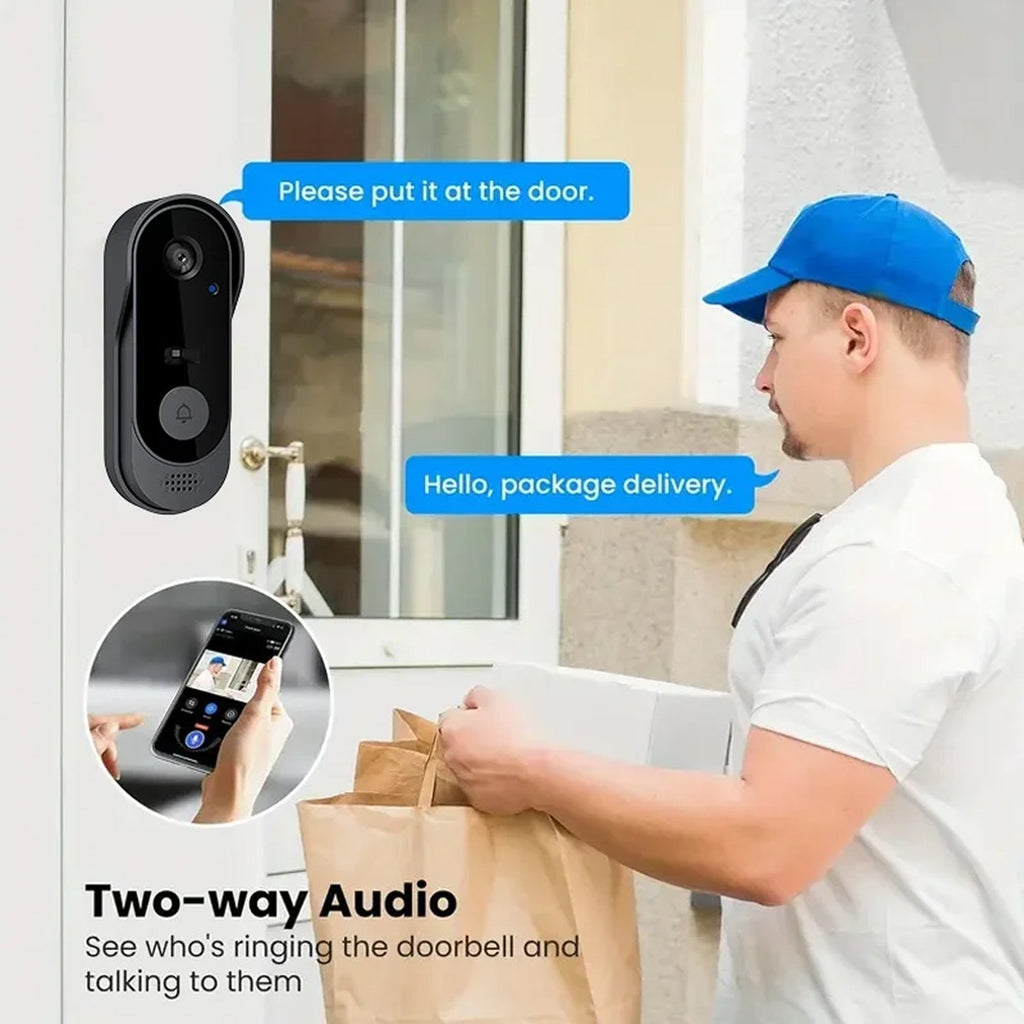 Wireless Video Doorbell — Two-Way Talk, HD Video & Night Vision