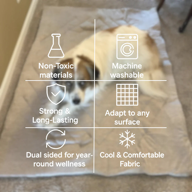 Self-Activating Cooling Pet Bed Pad — Washable, Portable Design