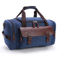 Canvas & Leather Water-Resistant Travel Duffel Bag — Large Weekender