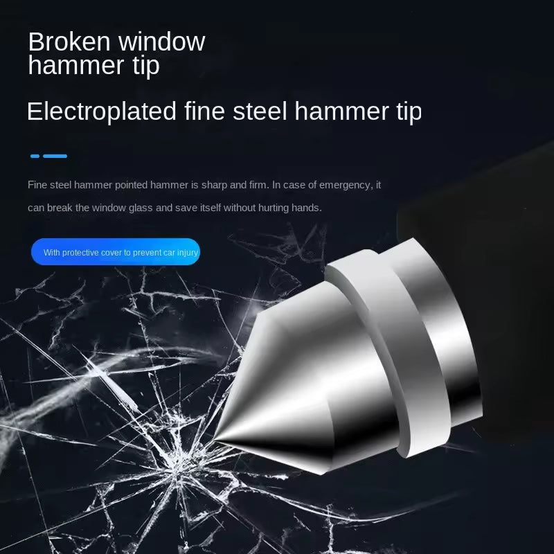 Retractable Vehicle Anti-Theft Bar — Copper Core Lock, Glass Breaker