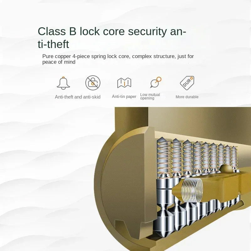 Retractable Vehicle Anti-Theft Bar — Copper Core Lock, Glass Breaker