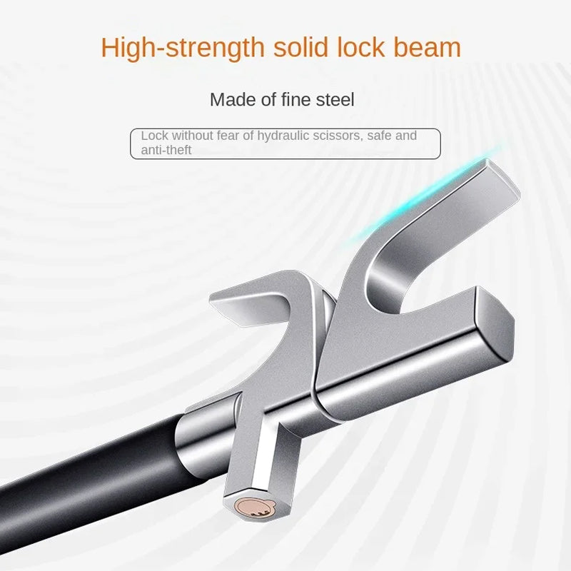 Retractable Vehicle Anti-Theft Bar — Copper Core Lock, Glass Breaker