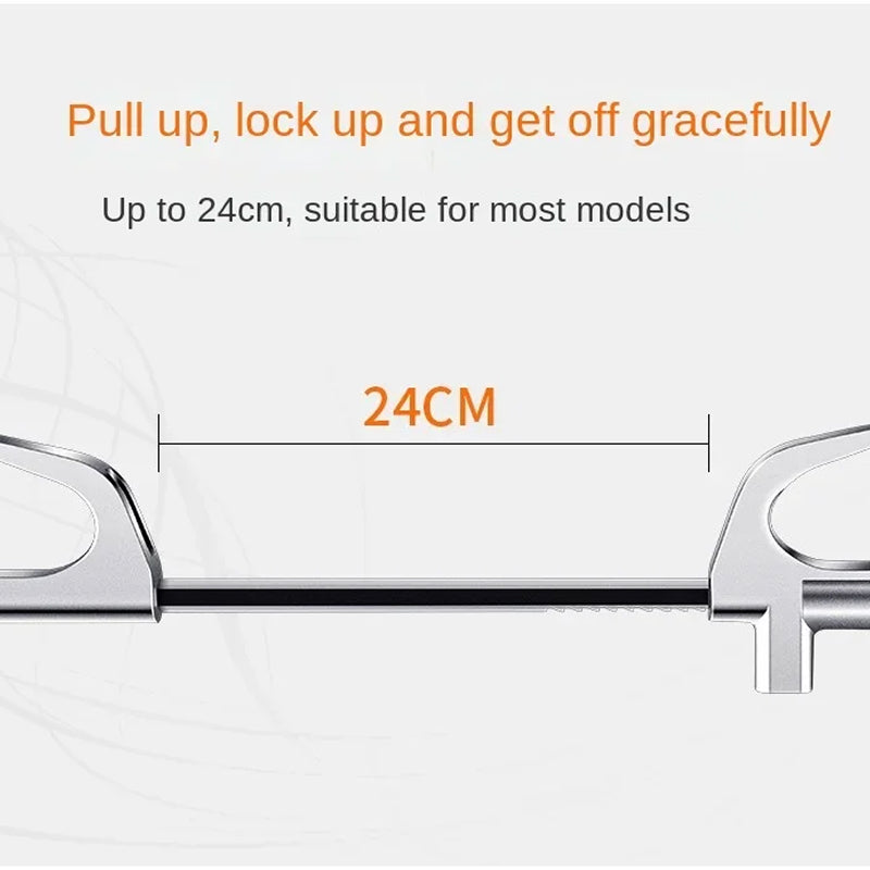 Retractable Vehicle Anti-Theft Bar — Copper Core Lock, Glass Breaker