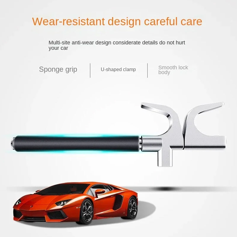 Retractable Vehicle Anti-Theft Bar — Copper Core Lock, Glass Breaker
