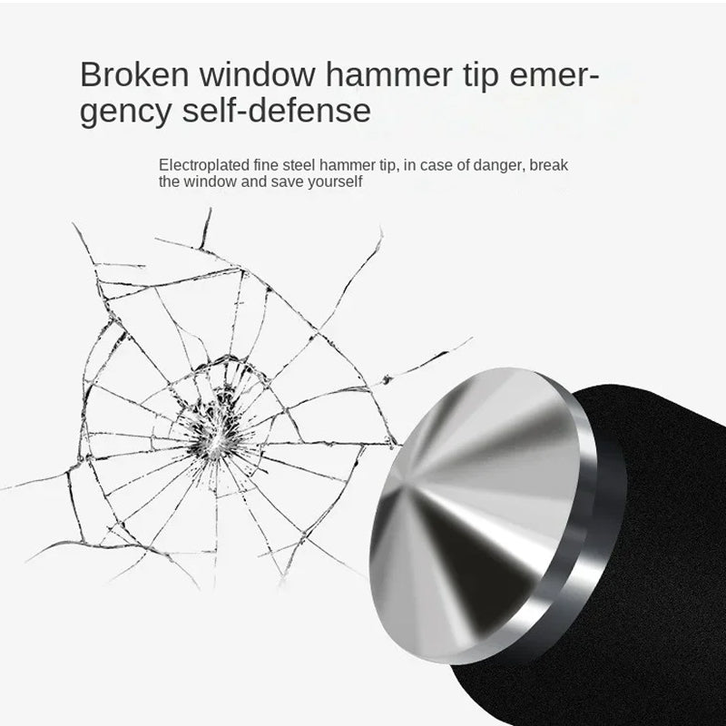 Retractable Vehicle Anti-Theft Bar — Copper Core Lock, Glass Breaker