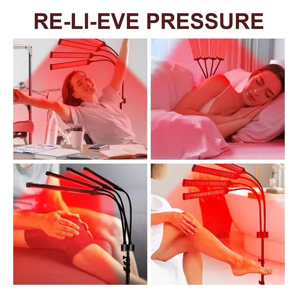 Dual-Wavelength Infrared Therapy Floor Lamp for Pain & Skin Rejuvenation
