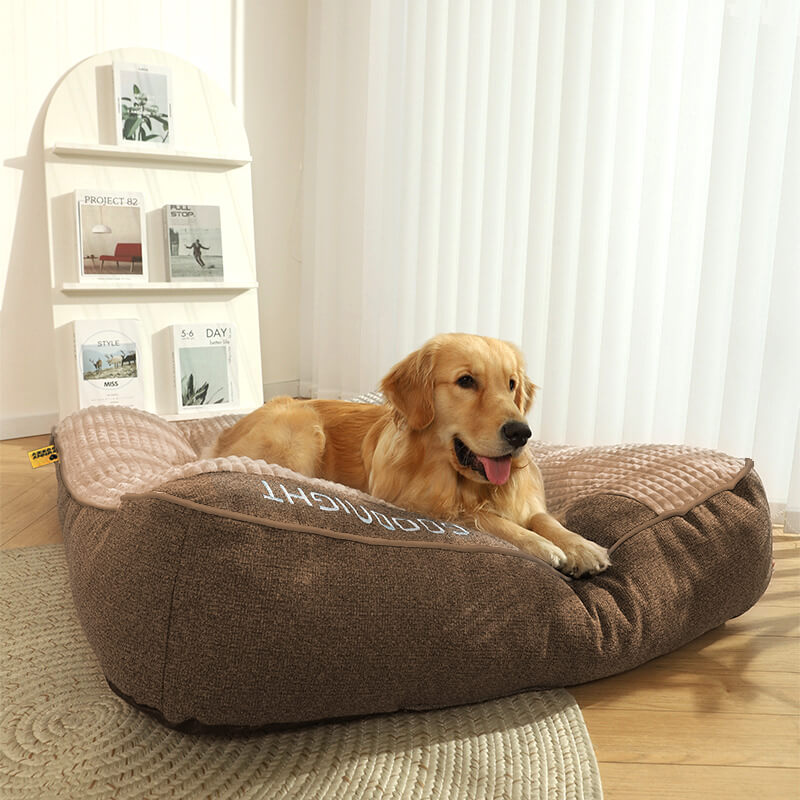 Orthopedic Dog Bed — Raised Pillow Support for Joint Relief