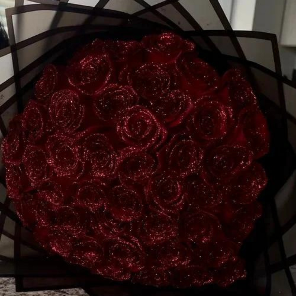 Luxurious Sparkling Roses with Shimmering Finish | Euroselle
