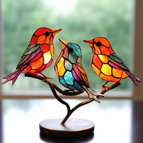 Luxury Bird Figurines in Colored Glass - EleganBird | Euroselle