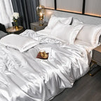 Luxury Plain Satin Duvet Cover - SilkSerenity | Euroselle