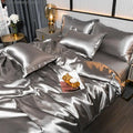 Luxury Plain Satin Duvet Cover - SilkSerenity | Euroselle