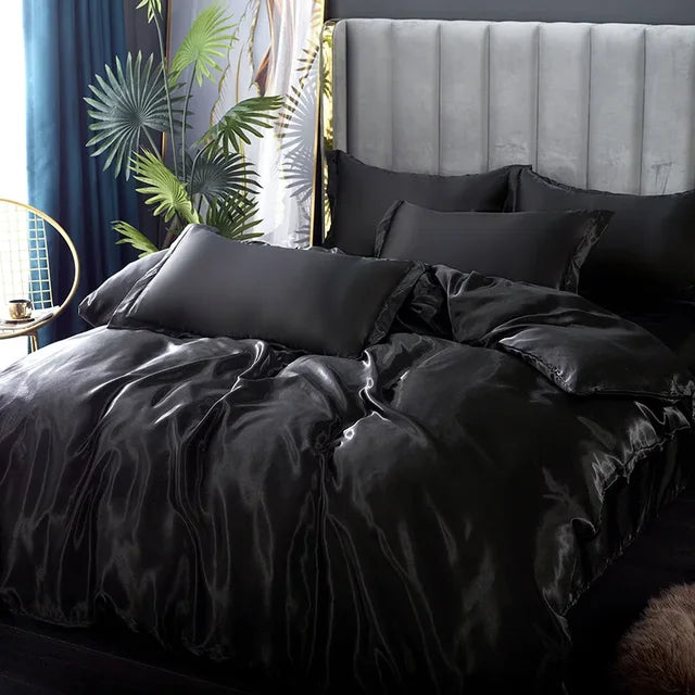 Luxury Silk Satin Bedding Set - SilkElegance | Euroselle