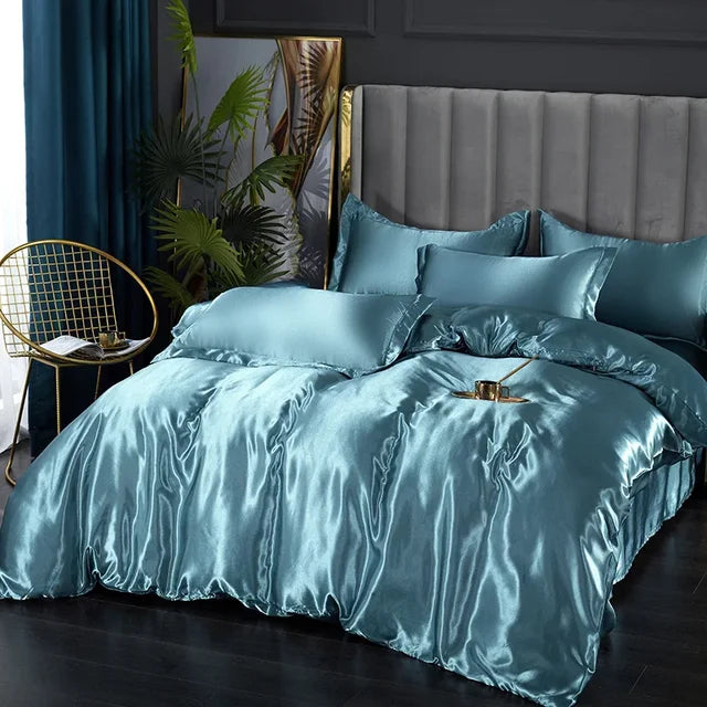 Luxury Silk Satin Bedding Set - SilkElegance | Euroselle