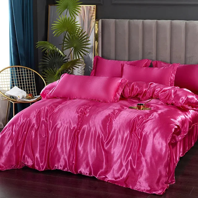 Luxury Silk Satin Bedding Set - SilkElegance | Euroselle