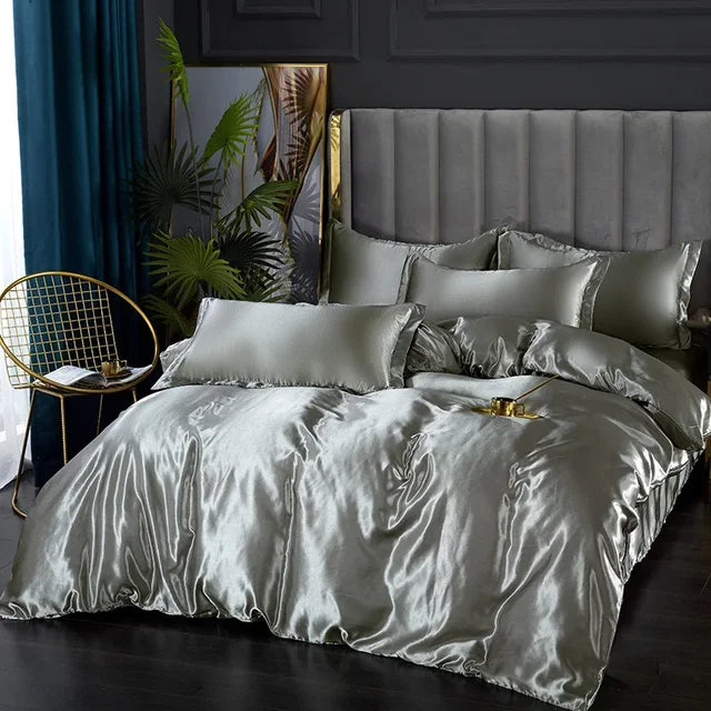 Luxury Silk Satin Bedding Set - SilkElegance | Euroselle