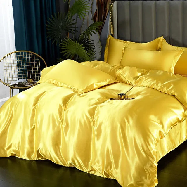 Luxury Silk Satin Bedding Set - SilkElegance | Euroselle