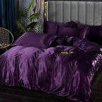 Luxury Silk Satin Bedding Set - SilkElegance | Euroselle