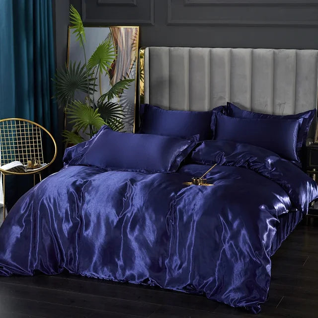 Luxury Silk Satin Bedding Set - SilkElegance | Euroselle