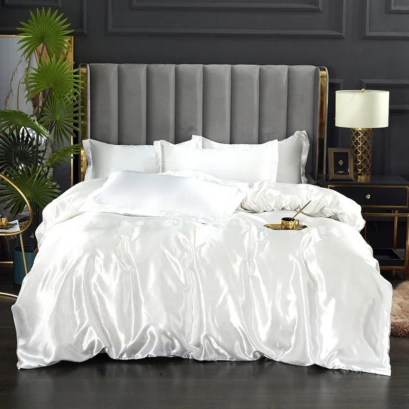 Luxury Silk Satin Bedding Set - SilkElegance | Euroselle