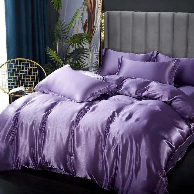 Luxury Silk Satin Bedding Set - SilkElegance | Euroselle