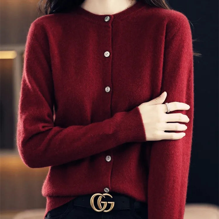 Lyria Cashmere Cardigan Soft Knit for Spring and Autumn | Euroselle